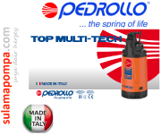 PEDROLLO TOP MULTI 2-TECH 0.75 HP OTOMATİK HİDROFORLU DALGIÇ POMPA