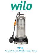 Wilo TP-S 10  0.75kW 220V  Az Kirli Su İçin Dalgıç Pompa