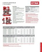 Etna Y2 KO 35/7-150     2X20 Hp 380V   İki Pompalı Alarm Kitli Yangın Hidroforu