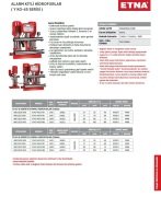 Etna Y2 KO 45/3-110     2X15 Hp 380V   İki Pompalı Alarm Kitli Yangın Hidroforu