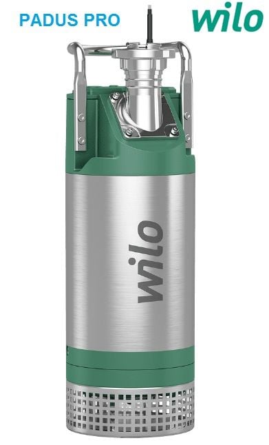 Wilo PADUS PRO M05/M015-523/P  1.5kW 220V  Kirli Su Ve Foseptik Karışmış Sular İçin Ağır Hizmet Tipi Drenaj Dalgıç Pompa