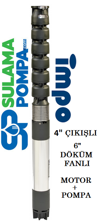 S 690/08 - 40 HP 4''ÇIKIŞLI  6'' DÖKÜM FANLI DALGIÇ POMPA (C Tipi Motorlu)