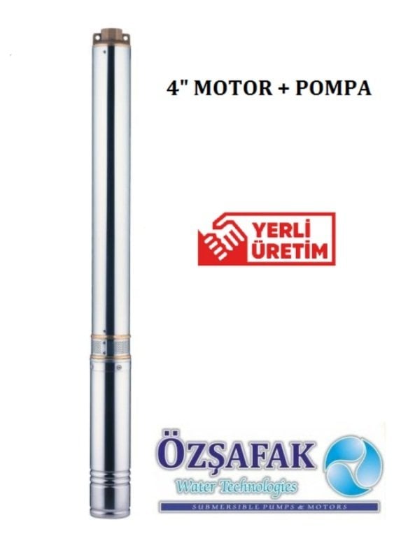 Öz Şafak  ST 16/8  3 Hp 380V  4'' Dalgıç Pompa (Motor + Pompa)