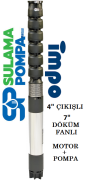 S 790/03 - 30 HP 4'' ÇIKIŞLI 7'' DÖKÜM FANLI DALGIÇ POMPA