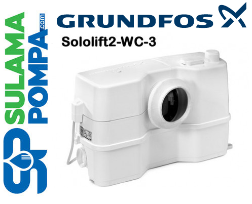 GRUNDFOS SOLOLIFT2 WC-3 620W KLOZET ARKASI WC ÖĞÜTÜCÜ (WC + LAVABO+ DUŞAKABİN+ BİDE)-97775315