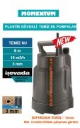 MOMENTUM PKS-370L  -370W-220V-  PLASTİK GÖVDELİ TEMİZ SU DRENAJ DALGIÇ  POMPASI