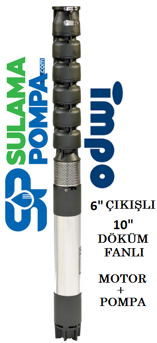 S 10180/04Z -  110 HP 6'' ÇIKIŞLI 10'' DÖKÜM FANLI DALGIÇ POMPA