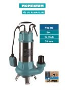 MOMENTUM PSP20-9/0.9- 1.25HP-220V- PASLANMAZ GÖVDELİ PİS SU DRENAJ DALGIÇ  POMPASI