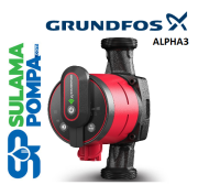 GRUNDFOS ALPHA3 25-40 130mm GİRİŞ-ÇIKIŞ 11/2'' FREKANS KONVERTÖRLÜ SİRKÜLASYON POMPASI-99371952