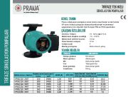 Prana HP 65/150 340T  DN 65  380V   Tek Hızlı Flanşlı Tip Sirkülasyon Pompası