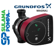 GRUNDFOS MAGNA1 25-40 180mm GİRİŞ-ÇIKIŞ 11/2'' FREKANS KONVERTÖRLÜ SİRKÜLASYON POMPASI-99221216