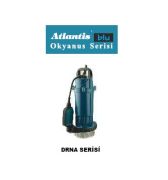 ATLANTİS DRNA 18-0.37M   0.50 HP 220V  KESON KUYU ÇOK AMAÇLI DRENAJ DALGIÇ POMPA *Alüminyum Sargılı (Okyanus Serisi)