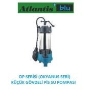 Atlantis Blu DPA180M  0.25Hp 220V  Küçük Gövdeli Açık Vortex Döküm Fanlı Alüminyum Sargılı Flatörlü Pis Su Dalgıç Pompa