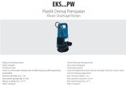 Aquastrong EKS-1000PW       1kW 220V  Plastik Gövdeli Drenaj Dalgıç Pompa
