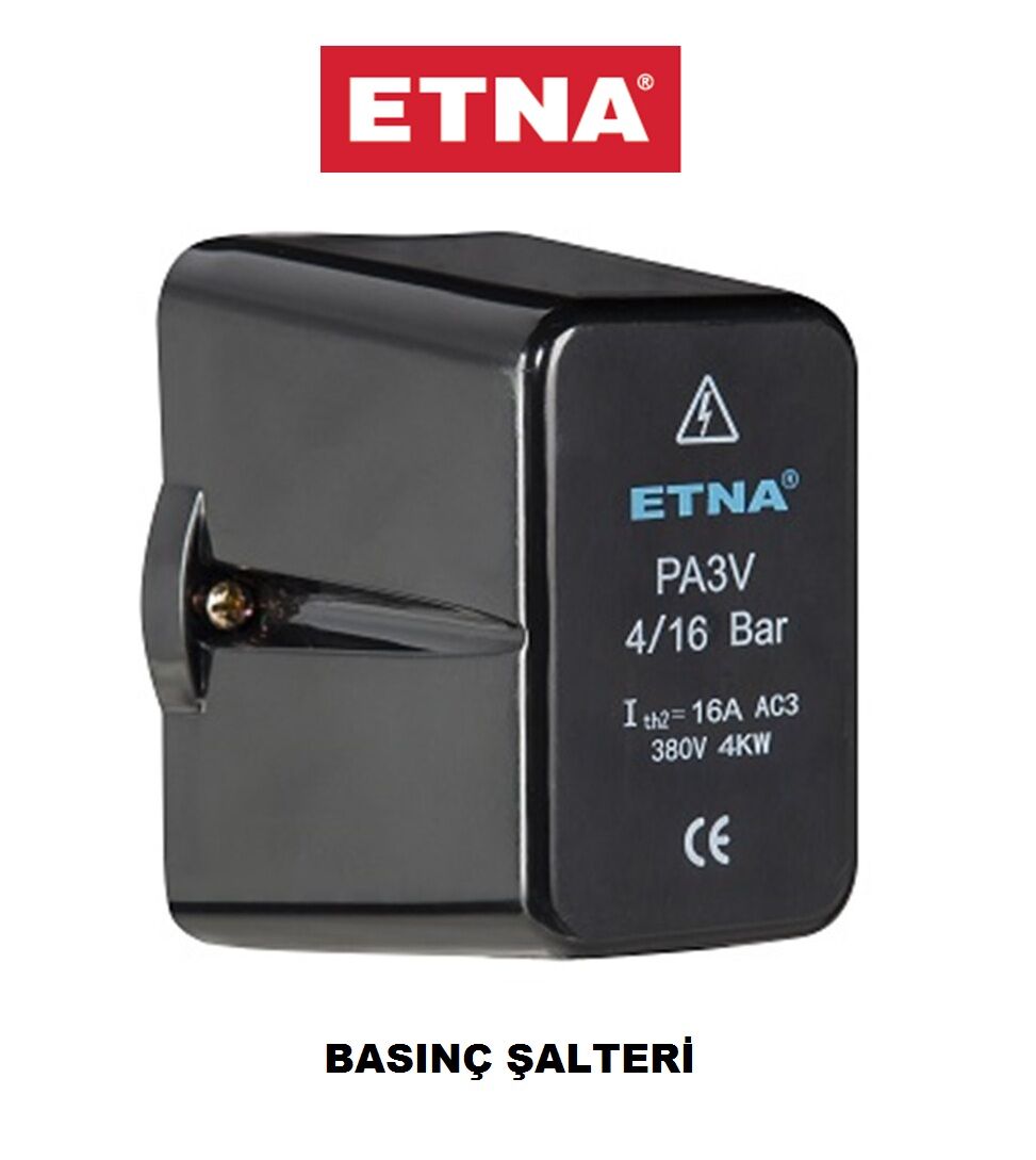Etna PA3-PA3V (Tahliye valfli) (4-16 Bar basınç aralığı) Hidrofor Ve Pompa Basınç Şalteri