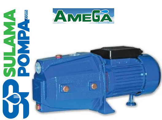 Amega JTM 200  2Hp 220V Döküm Gövdeli Krom Milli Pirinç Fanlı Jet Pompa ( 9 metre emişli )