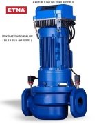 Etna EILR4 80-160/2.2 3Hp 380V 4 Kutuplu İnline Kuru Rotorlu Sirkülasyon Pompa