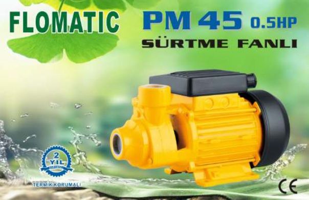 Flomatic PM 45 0.5Hp 220V  Sürtme Fanlı Preferikal Pompa