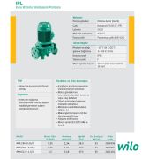 Wilo IPL32/95-0.55/2  0.55kW 380V  İnline Tip Flanşlı Kuru Rotorlu Sirkülasyon Pompası