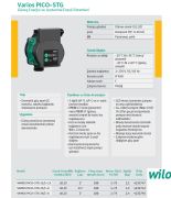 Wilo VARIOS PICO-STG 15/1-13  220V Güneş Enerji Ve Jeotermal Enerji Sistemleri Sirkülasyon Pompası