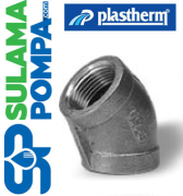 PLASTHERM 1'' SİYAH 45'' DİRSEK