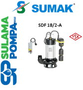 SUMAK SDF 18/2-A 1.8 HP 220V ASANSÖR FLATÖRLÜ FOSEPTİK DALGIÇ POMPA