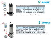 SUMAK SDT 20/2 İNOX   2.2HP 380V PASLANMAZ ÇELİK GÖVDELİ  AZ KİRLİ SU DALGIÇ POMPA