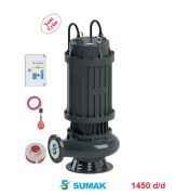 SUMAK SDTK 750/6 75HP 380V Döküm Gövdeli Ağır Tip Foseptik Dalgıç Pompa - 1450 d/d