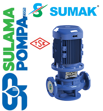 SUMAK SML160/65 1,5 HP 380W IN-LİNE SANTRİFÜJ POMPA