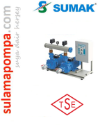 SUMAK SMKTB550 2X5 HP 380W ÇİFT POMPALI EMİŞLİ ÇİFT KADEMELİ HİDROFOR