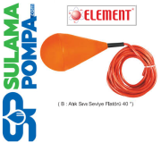 ELEMENT 10,MT 40 D AÇILI KAUÇUK ATIK SU SIVI SEVİYE FLATÖRÜ (ŞAMANDIRA)