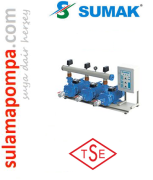 SUMAK SMKTC550  3X5.5 HP 380W ÜÇ POMPALI EMİŞLİ ÇİFT KADEMELİ HİDROFOR