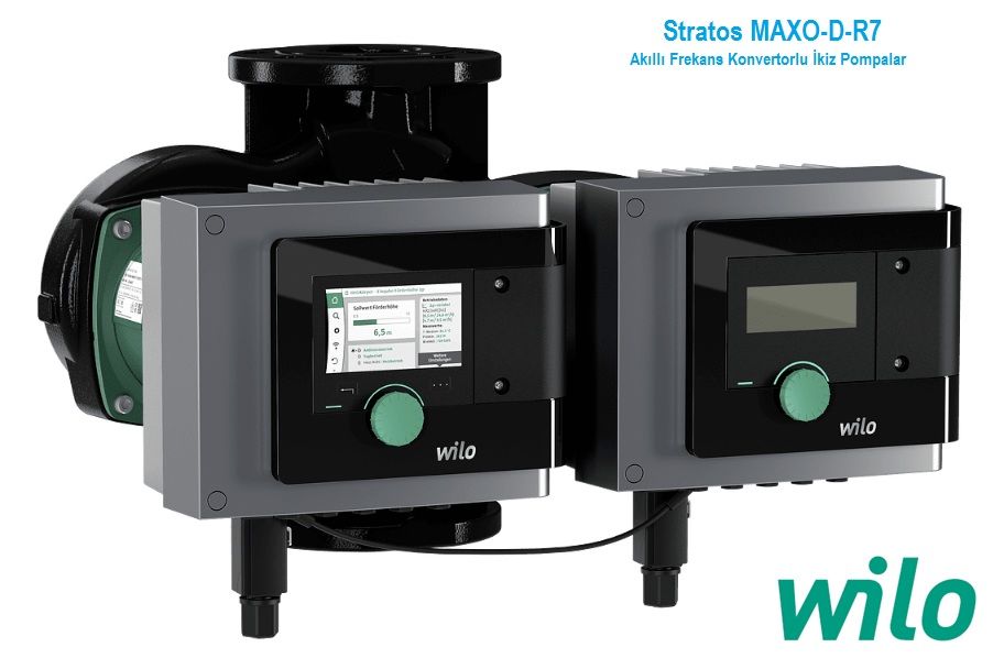 Wilo Stratos MAXO-D 80/0.5-16 PN10-R7  DN80 İkiz Pompalı Flanşlı Tip Akıllı Frekans Kontrollü Sirkülasyon Pompası