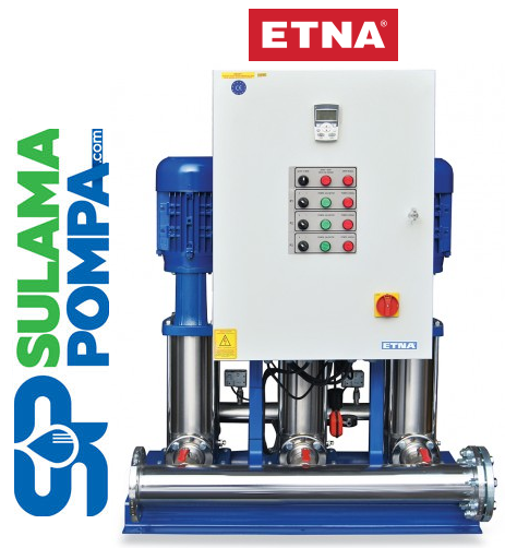 ETNA T3 KI 8-10/40 3x5.5 HP 380V ÜÇ POMPALI KOMPLE PASLANMAZ ÇELİK ÇOK KADEMELİ SESSİZ HİDROFOR