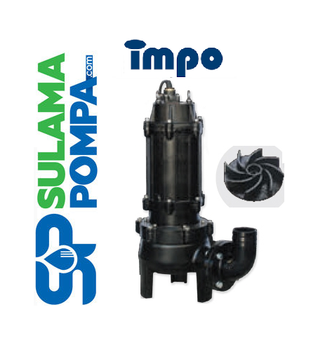 İMPO 100U 47.5 - 10 HP 380V PARÇALAYICILI ÇARKLI FOSEPTİK DALGIÇ POMPA