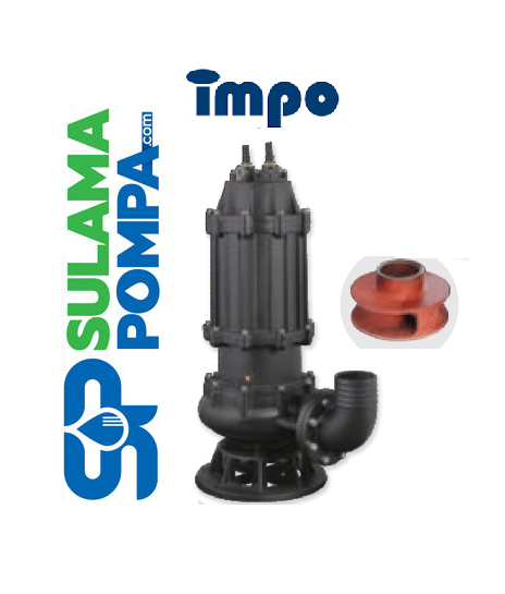 İMPO 150 WQ 130-20-15 - 20 HP 380V PARÇALAYICILI ÇARKLI FOSEPTİK DALGIÇ POMPA