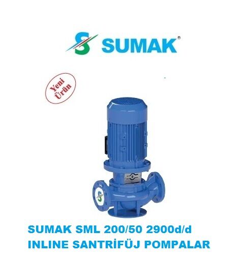 Sumak SML200/50 15kW 380V İNLİNE SANTRİFÜJ POMPA - 2900 d/d