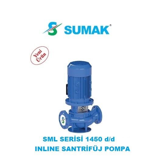 Sumak SML200/40  1.1kW 380V İNLİNE SANTRİFÜJ POMPA - 1450 d/d