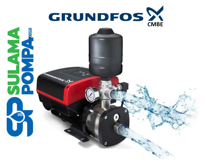 GRUNDFOS CMBE 3-93 2 HP 220V 2 LT TANKLI KADEMELİ FREKANS KONVERTÖRLÜ PAKET HİDROFOR-98374702