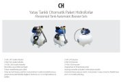 Aquastrong  CH 100 XHC 8-40     3Hp 380V   100 Litre  Yatay Tanklı Paslanmaz Yatay Kademeli Paket Hidrofor