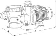 SUMAK SMHT85   0.85Hp 380V Ön Filtreli Havuz Pompası