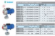 Sumak SMINOX/K-100/1T 1Hp 380V  Paslanmaz Santrifüj Pompa - Aisi 304