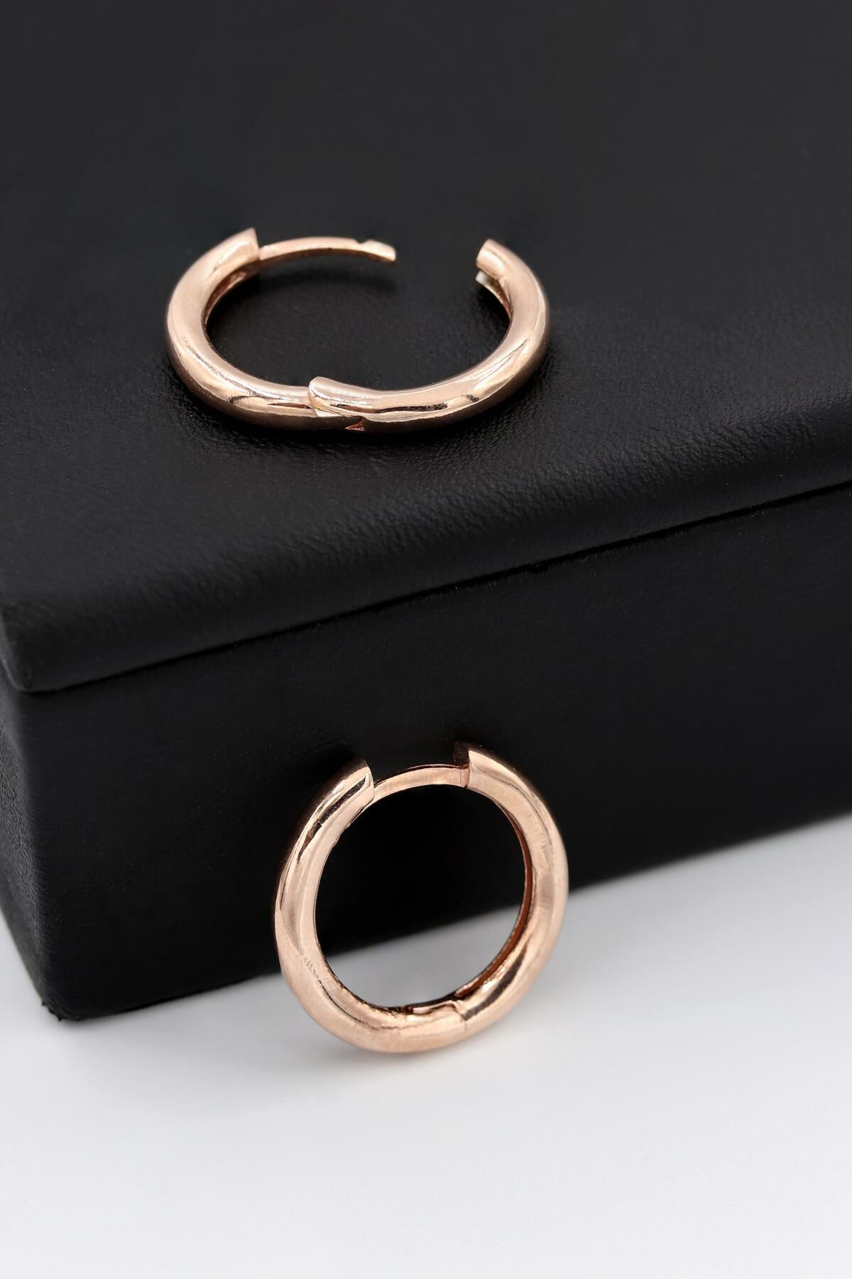 20 mm Sade Halka Roz Gümüş Küpe 198