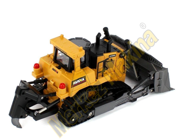 HUINA 1569 1/16 Ölçek Buldozer 9 Kanal Uzaktan Kumandalı İş Makinası