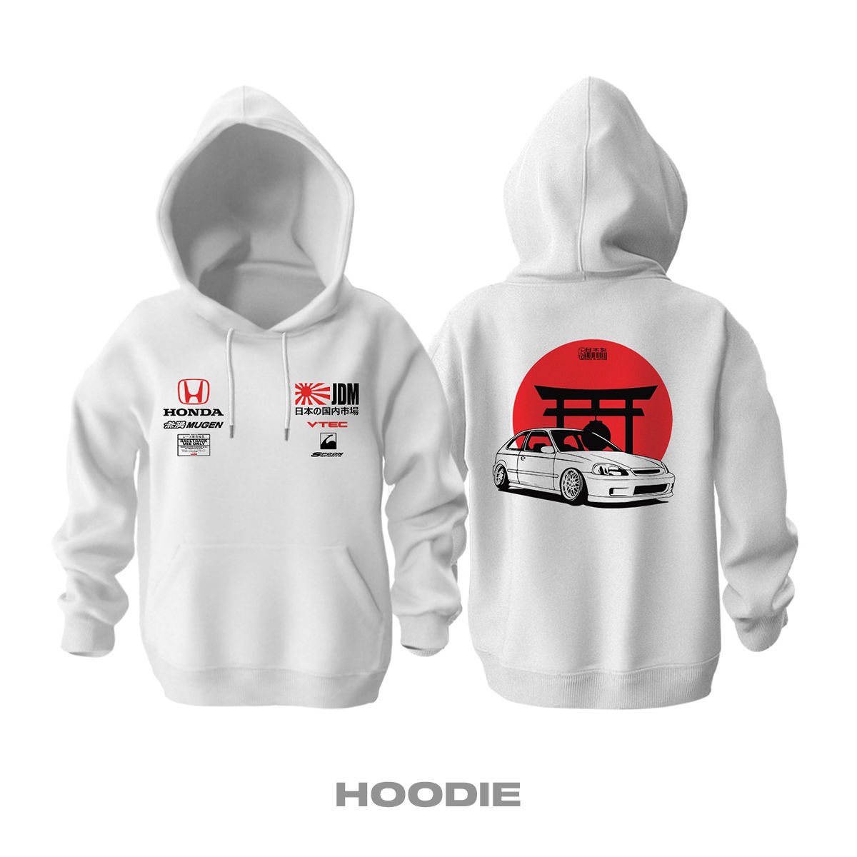 Team Honda: JDM Edition Kapüşonlu Hoodie