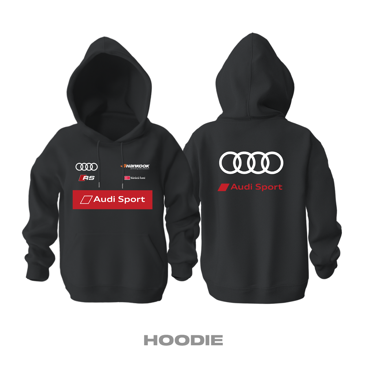 Audi: DTM Black Edition 2023 Kapüşonlu Hoodie