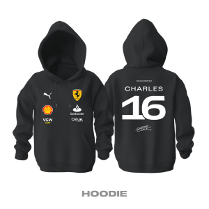 Scuderia Ferrari: Black Crew Edition 2023 Kapüşonlu Hoodie