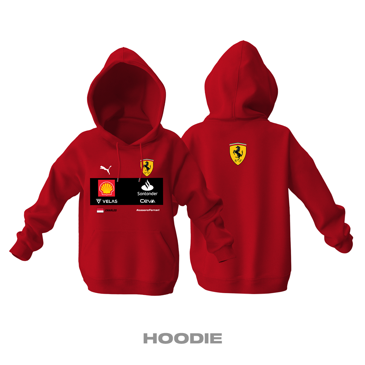 Scuderia Ferrari: Red v2 Edition 2022 Kapüşonlu Hoodie
