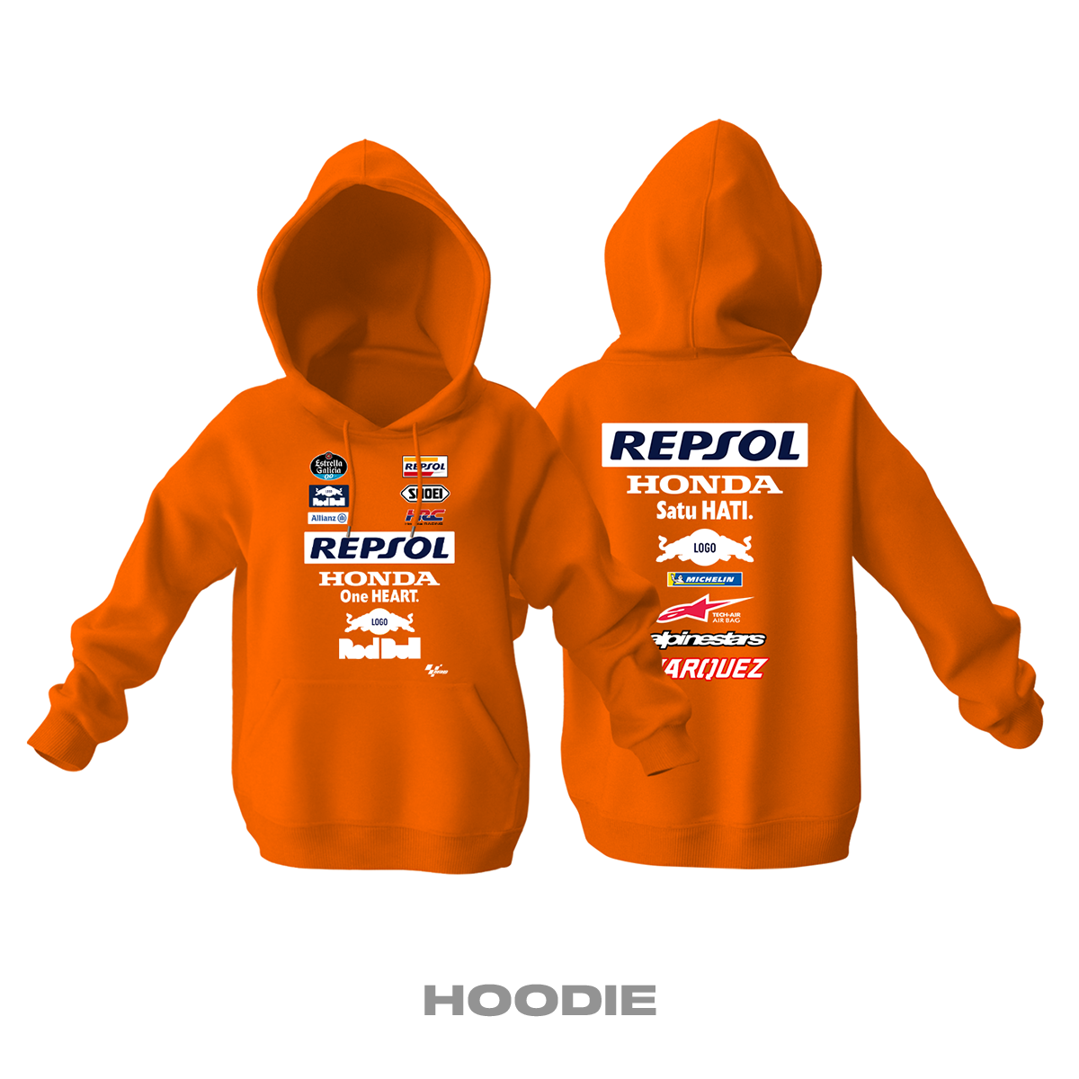 Repsol Honda Team: Marc Marquez Edition Kapüşonlu Hoodie