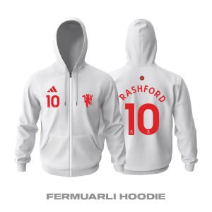 Manchester United: Third Edition 2023/2024 Fermuarlı Kapüşonlu Hoodie